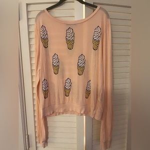 WILDFOX ice cream cone long sleeve top